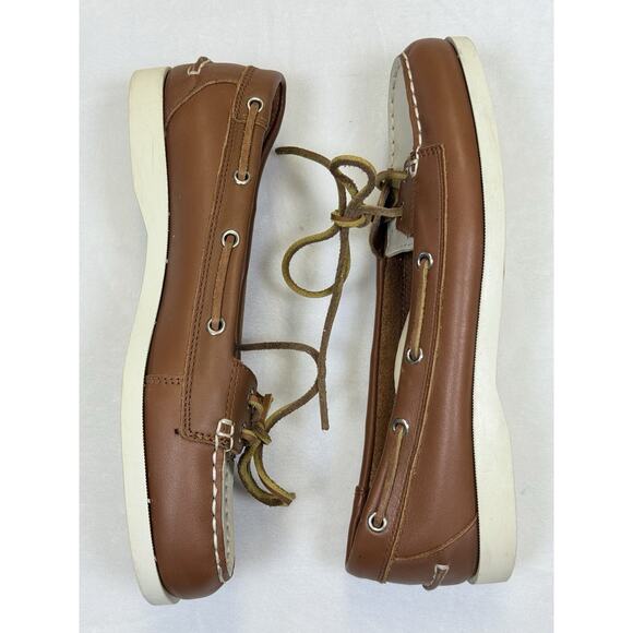 Lauren Ralph Lauren Yolonda Leather Loafers Women’s Sz 8 Boat Shoes Top Siders - Picture 3 of 12